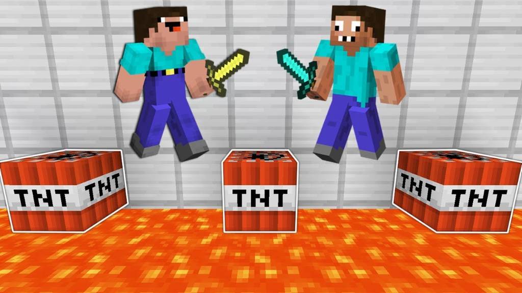 НУБ И ПРО ПРОХОДЯТ ПАРКУР ИЗ ЛАВЫ МАЙНКРАФТ! НУБИК ПРОТИВ ТРОЛЛИНГ ЛОВУШКА MINECRAFT