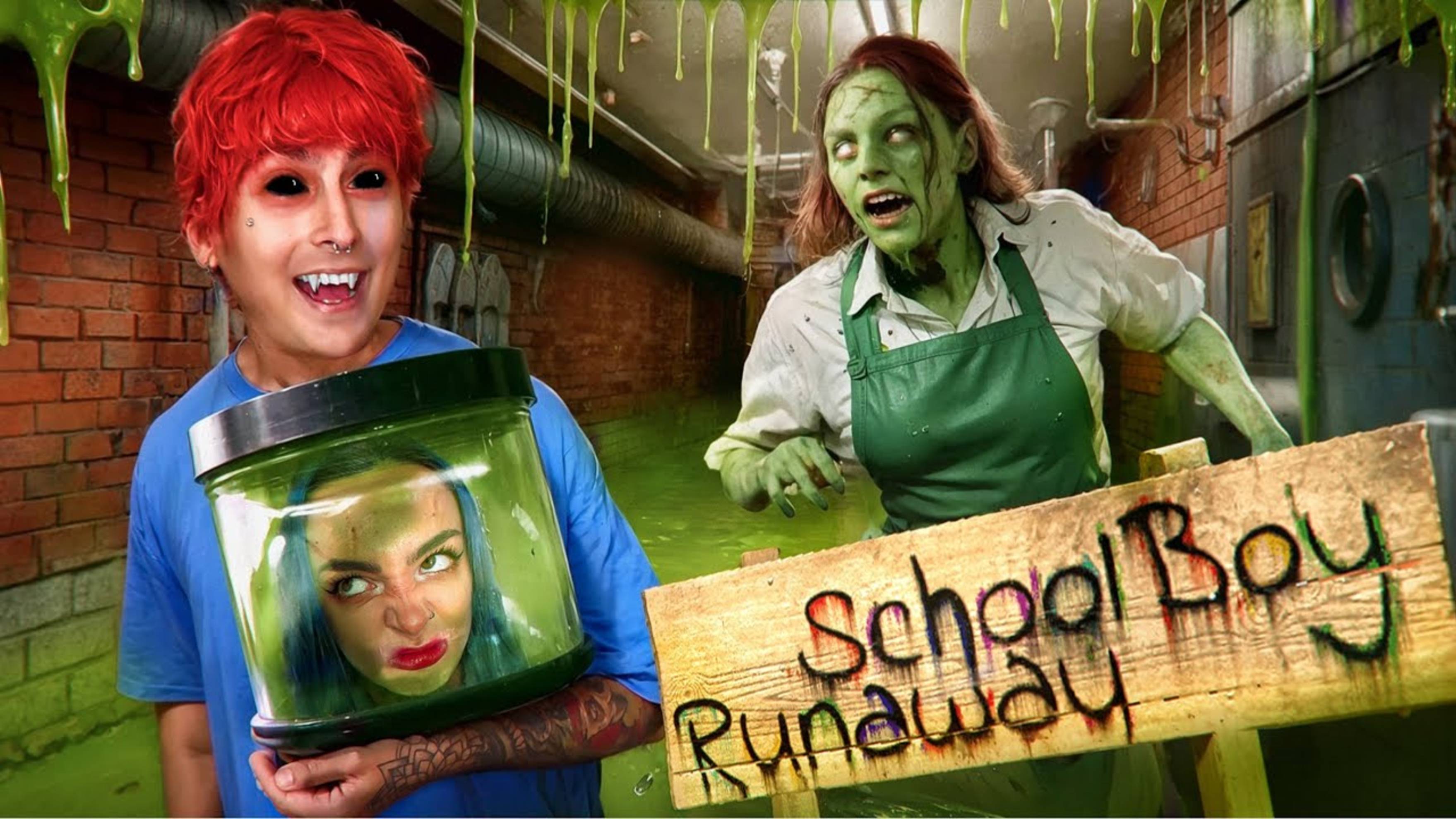 Мятная Фанта : ДОМ УЖАСОВ😱 Schoolboy Runaway в РЕАЛЬНОЙ ЖИЗНИ. МЯТНАЯ ФАНТА