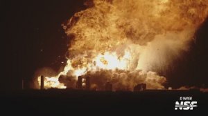 Эффектный взрыв космического корабля SpaceX Starship — как в кино!