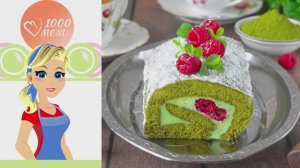 🌿 ФИСТАШКОВЫЙ РУЛЕТ С МАЛИНОЙ — нежно, ярко, празднично!