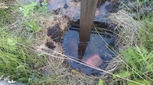 Установка заборных столбиков