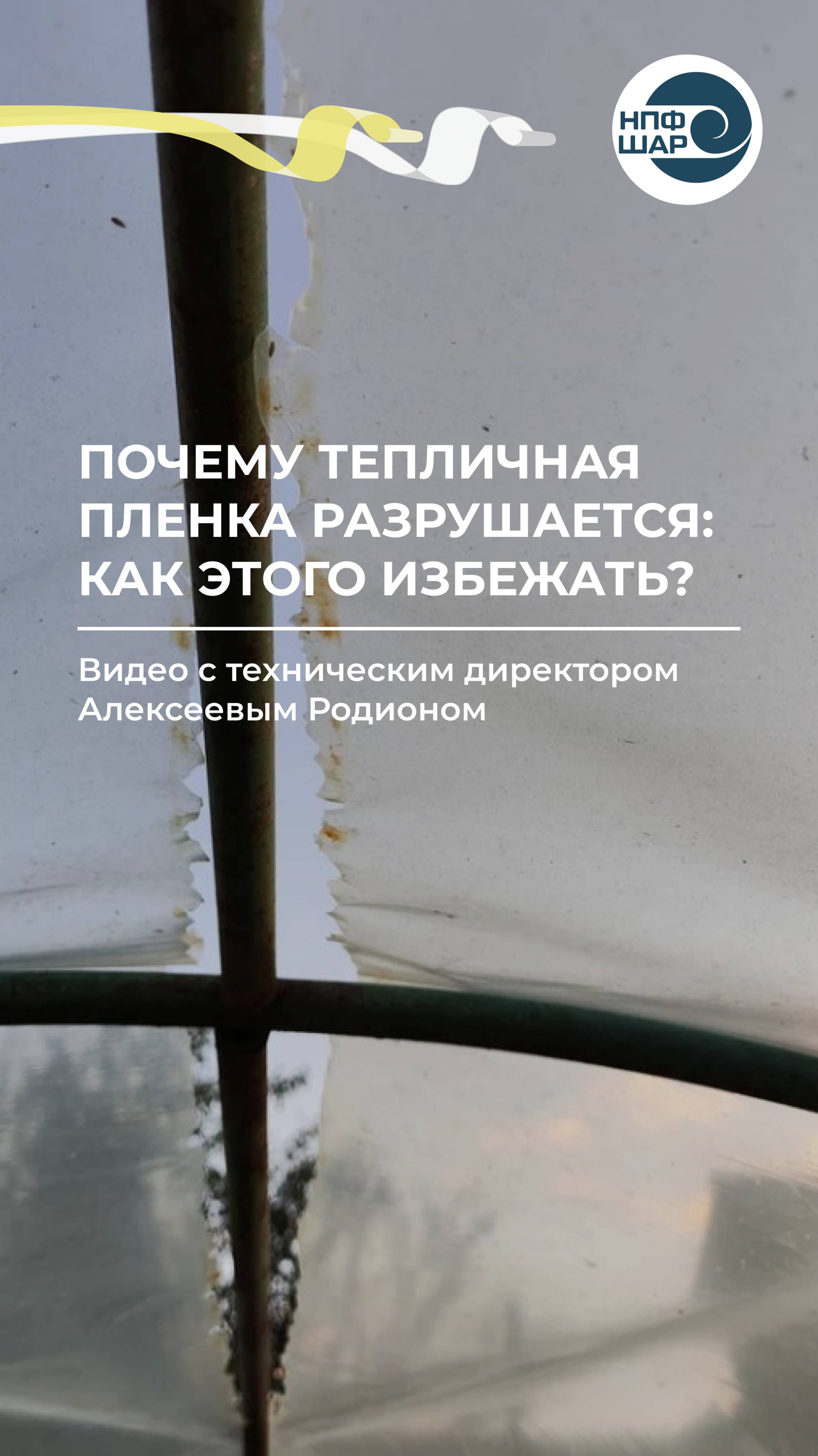 Почему тепличная плёнка разрушается раньше срока: как этого избежать? ⚒️