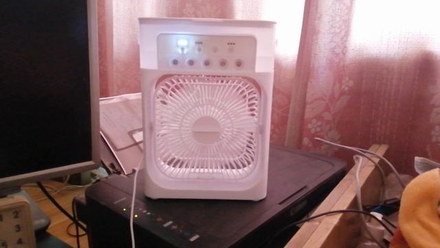 Настольный мини-кондиционер с увлажнителем и вентилятором