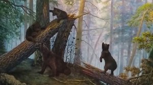 Пишем картину по мотивам И. Шишкина "Утро в сосновом лесу"часть 4 финальная