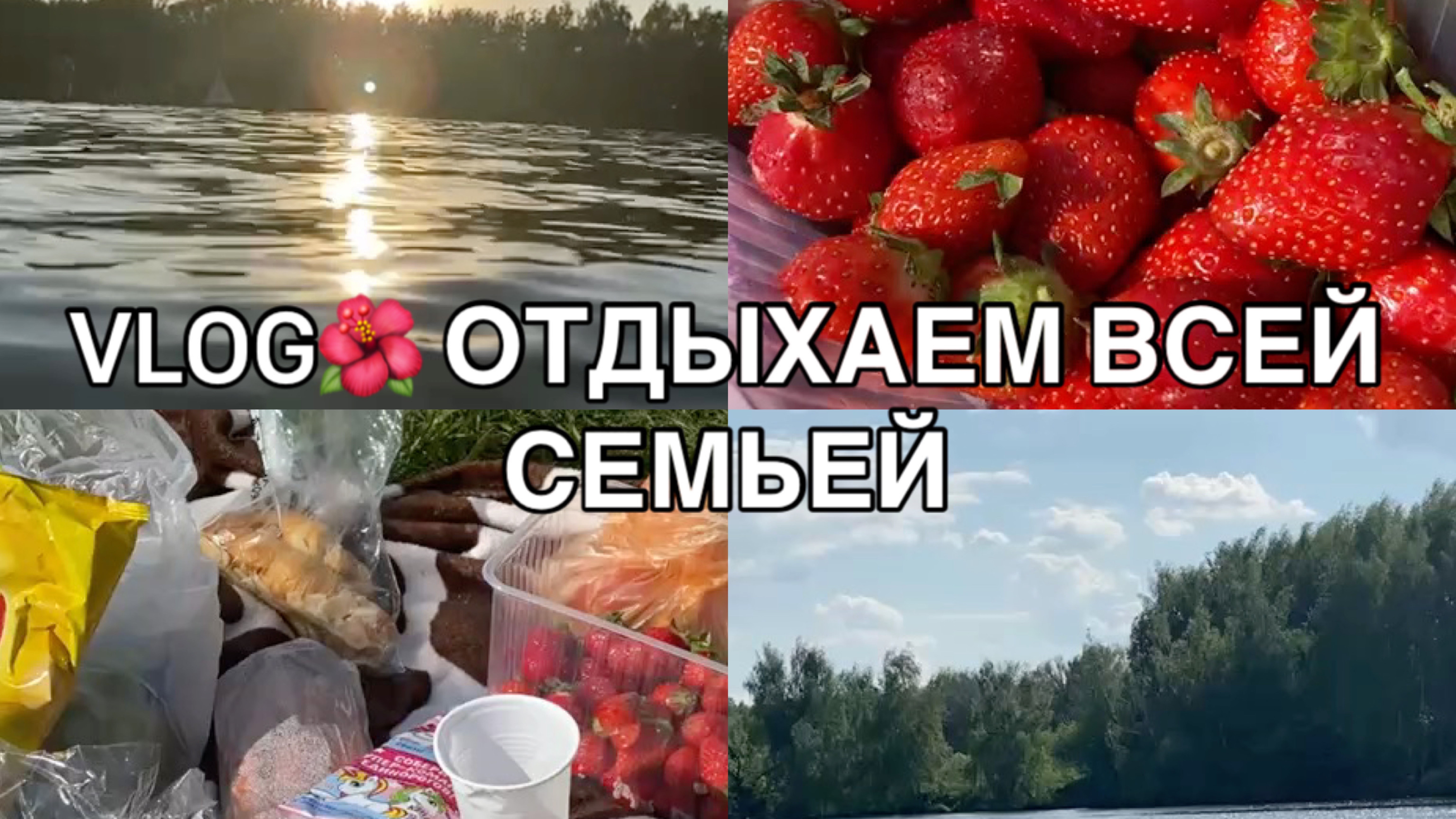VLOG🌺 ОТДЫХАЕМ ВСЕЙ СЕМЬЕЙ НА РЕЧКЕ / ПИКНИК