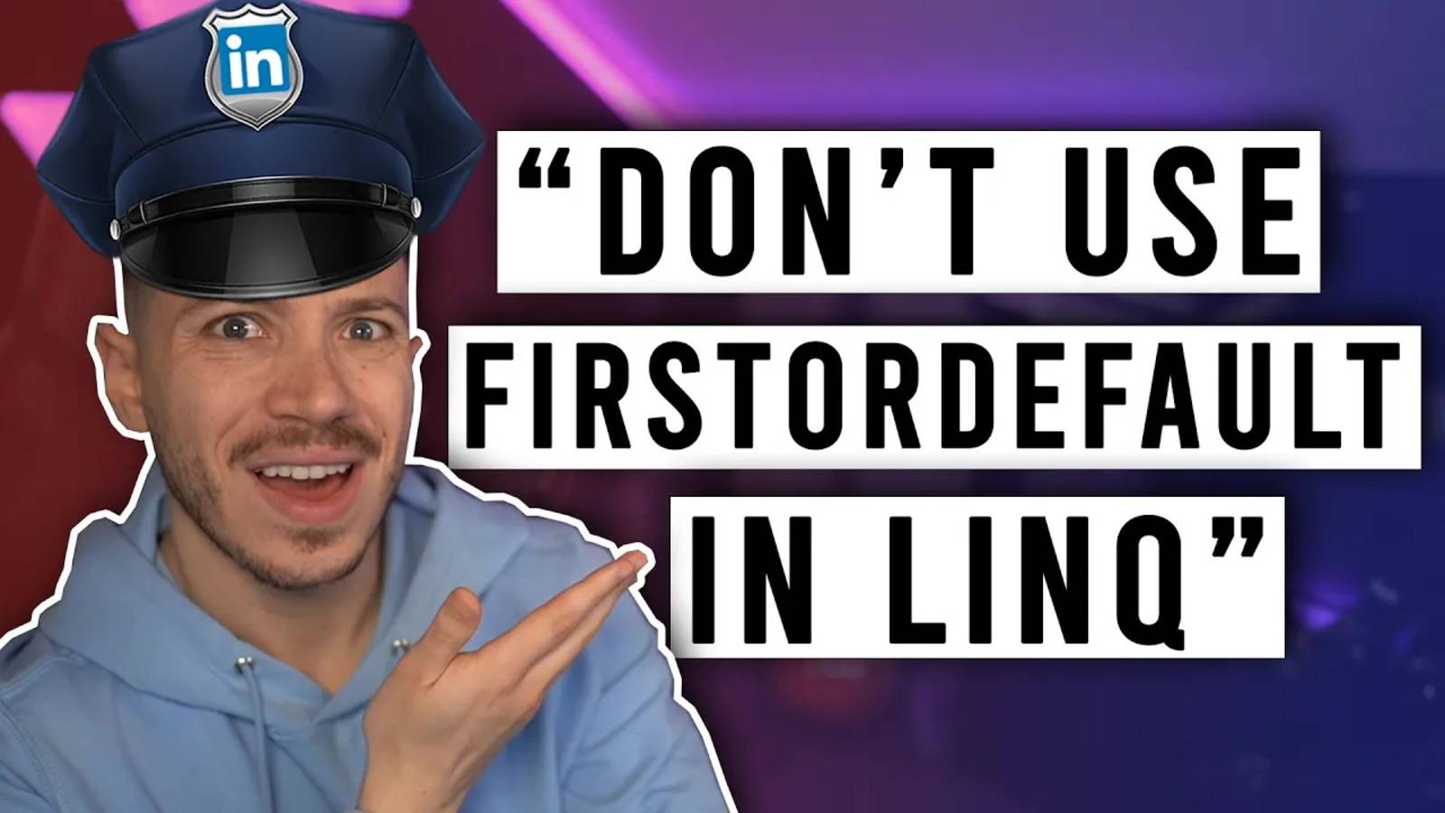 Stop Using FirstOrDefault in .NET! ｜ Code Cop #021