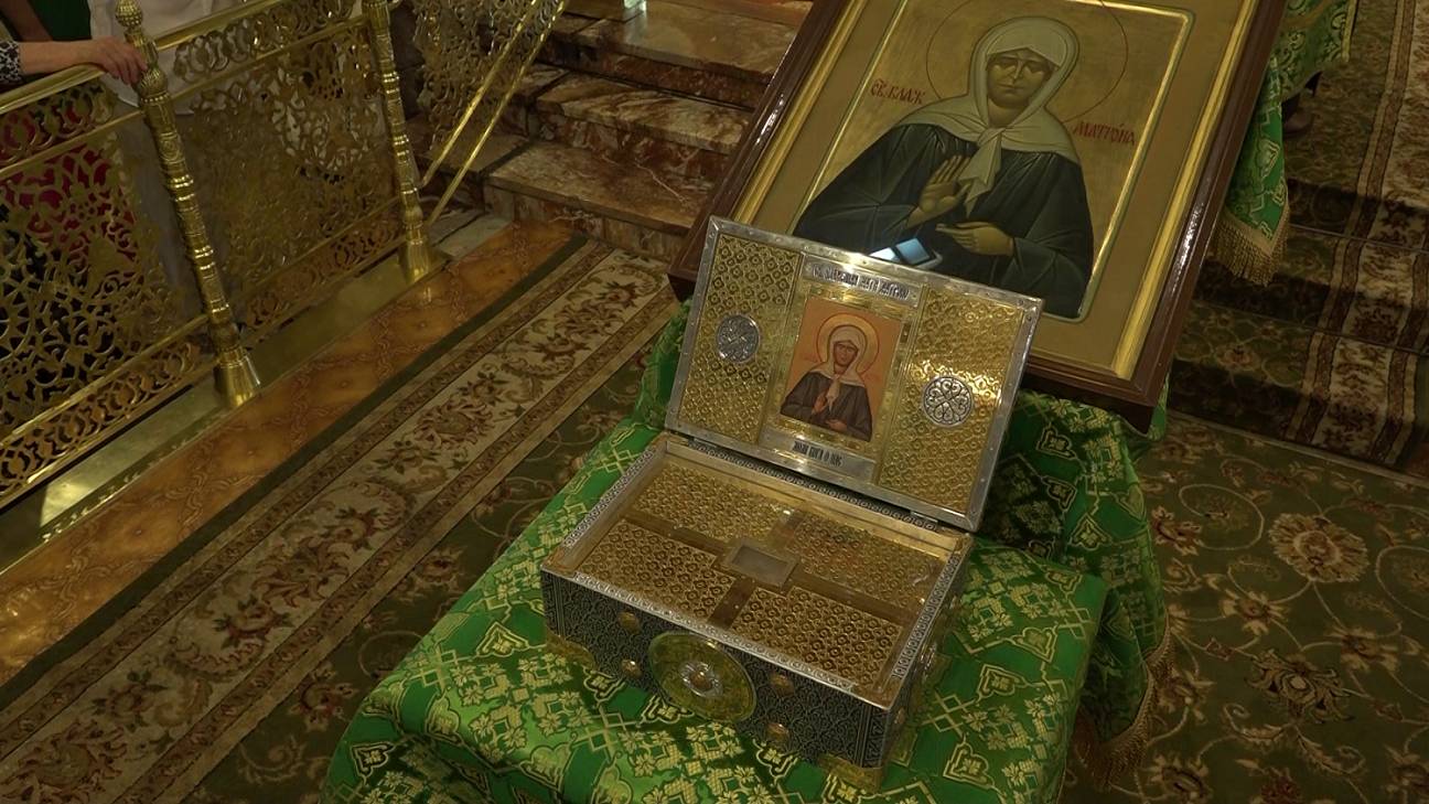 Ковчег с мощами святой блаженной Матроны прибыл в Новосибирск