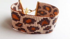 Леопардовый браслет .