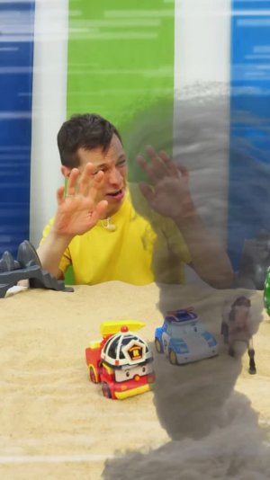Вместе мы сила! Как друзья выручили Робокаров из бури! ⚡🏜️ #машинкидлядетей  #промашинки #длядетей