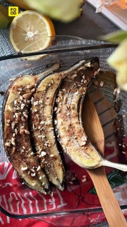 Запеченные бананы🍌 #foodru #рецепты #десерт #бананы #запеченныебананы