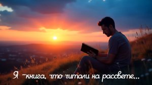 Я -книга, что читали на рассвете...