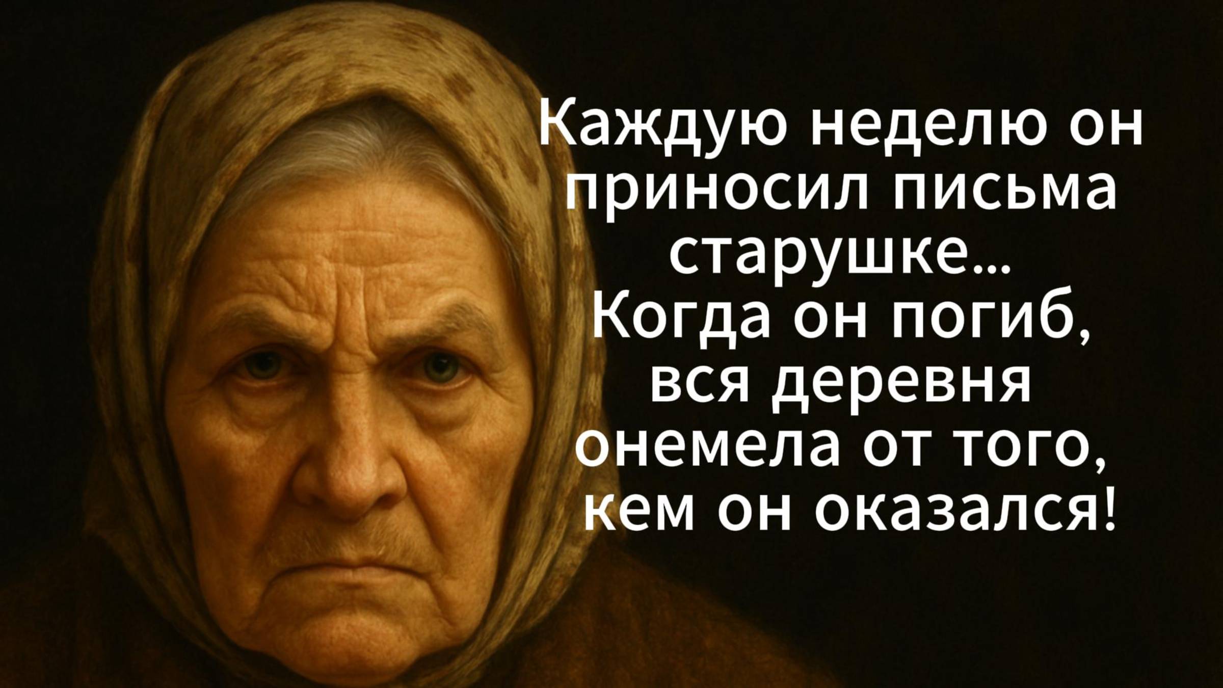 Жизненные истории. Каждую неделю он приносил письма старушке...
