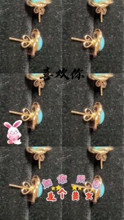 250618-4 Sleeping Beauty Turquoise 18K Gold Earrings: Deep-Sea Stars Hanging by the Ears
