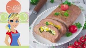 🥩🌯 РУЛЕТ ИЗ ФАРША В ДУХОВКЕ С НАЧИНКОЙ — сочно, аппетитно, просто!