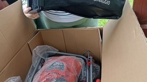 Мой дачный рай. Купили новую газонокосилку.