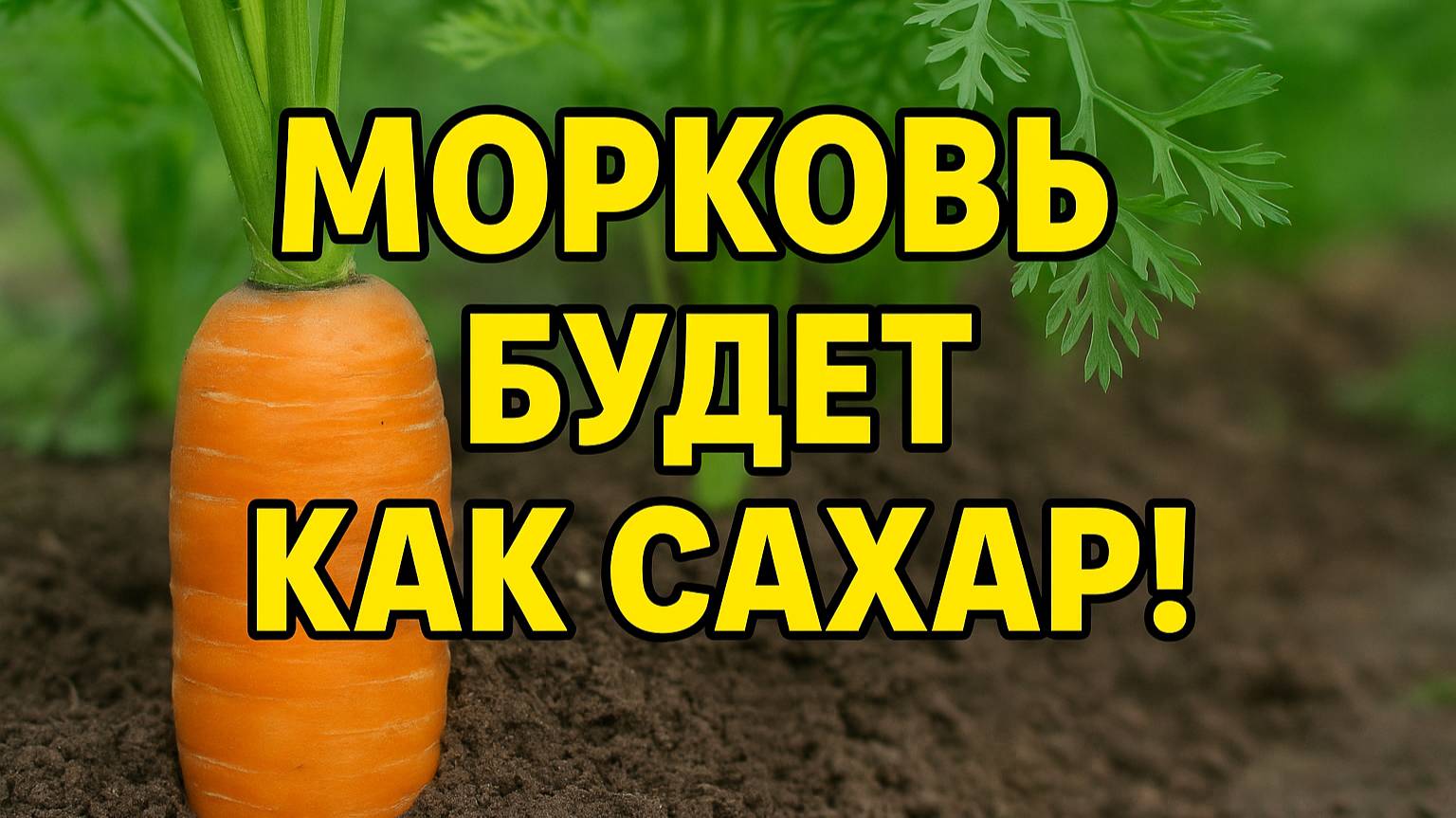 ПОСЫПЬ МОРКОВЬ ЭТИМ — И ОНА БУДЕТ КАК САХАР!