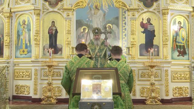 Встреча ковчега с частицей мощей святой блаженной Матроны Московской.