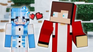 Снежная девочка Майнкрафт