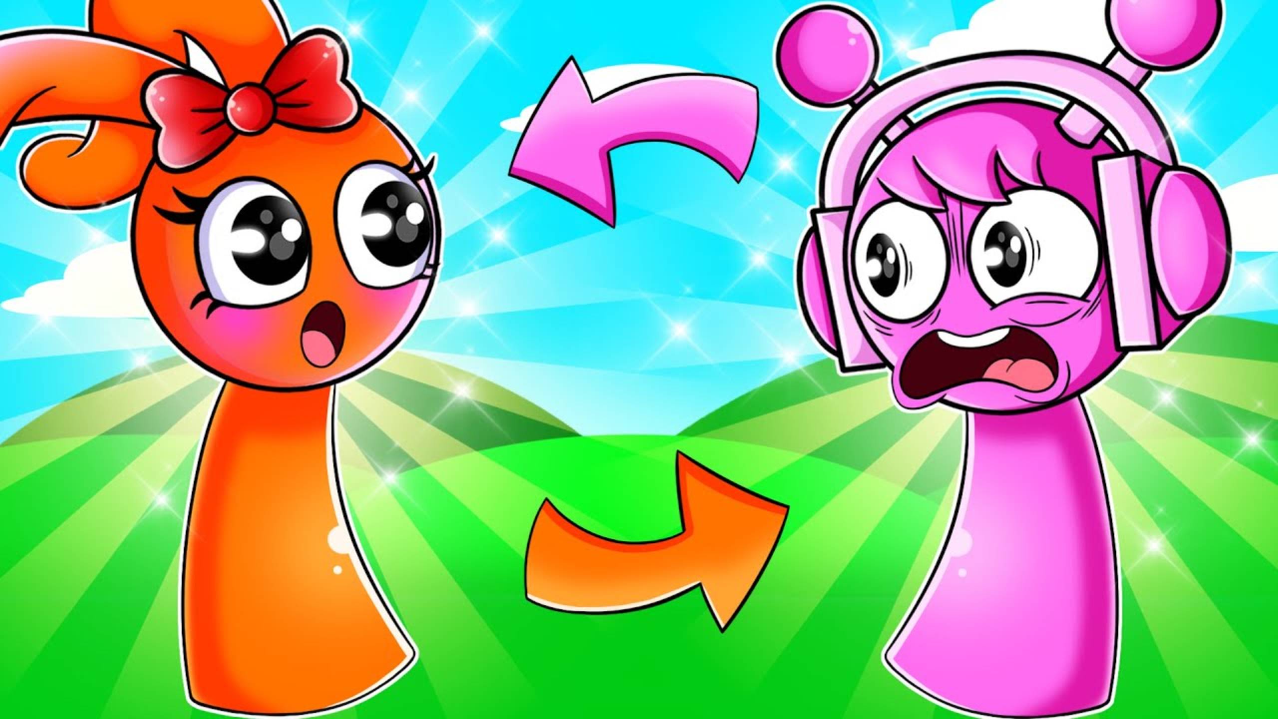 Спрунки или Спрунке поменялись местами| Sprunki мультфильм