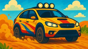 ПЕСЕНКА ПРО РАЛЛИЙНЫЙ АВТОМОБИЛЬ | Детские развивающие видео про машинки