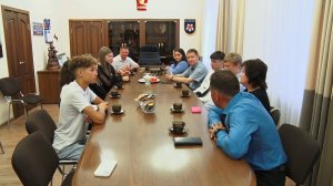 Глава округа Олег Решетников встретился с участниками проекта «Биатлон в школу»