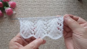 Отличный ажурный узор для летней кофты, топа, футболки..