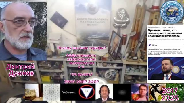 Почему высокие тарифы?Эффективность энергосистемы человечества 2%-Что делать? ЭФИР-Глобальная волна