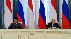 Декларацию о стратегическом партнерстве России и Индонезии приняли президенты двух стран