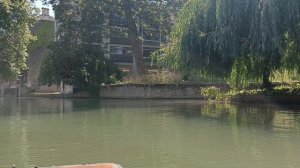 Кам, река в Кембридже, лодочный тур (Boat tour on river Cam in Cambridge)