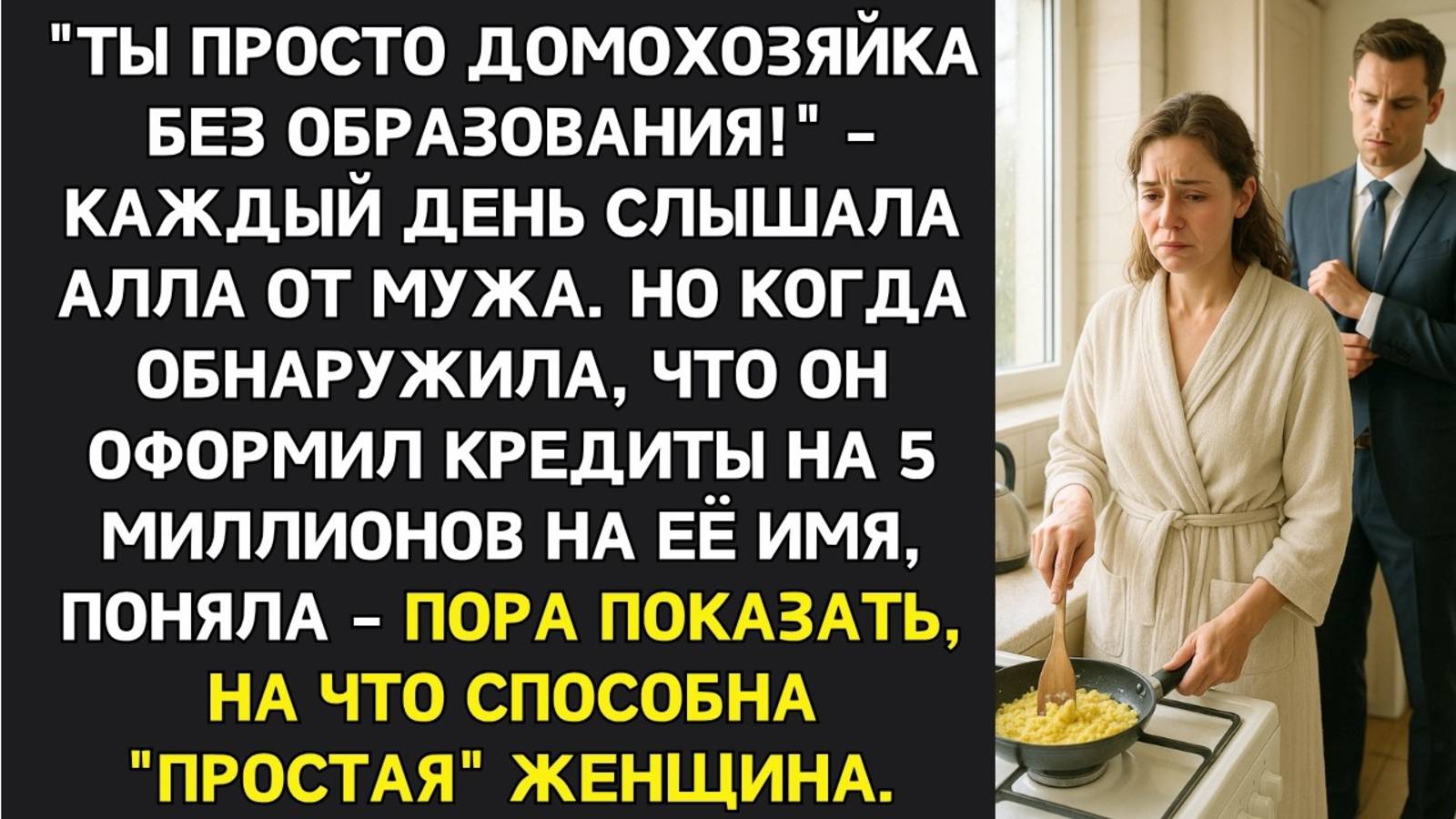 Истории из жизни. Ты просто домохозяйка Аудио рассказы, Жизненные истории слушать