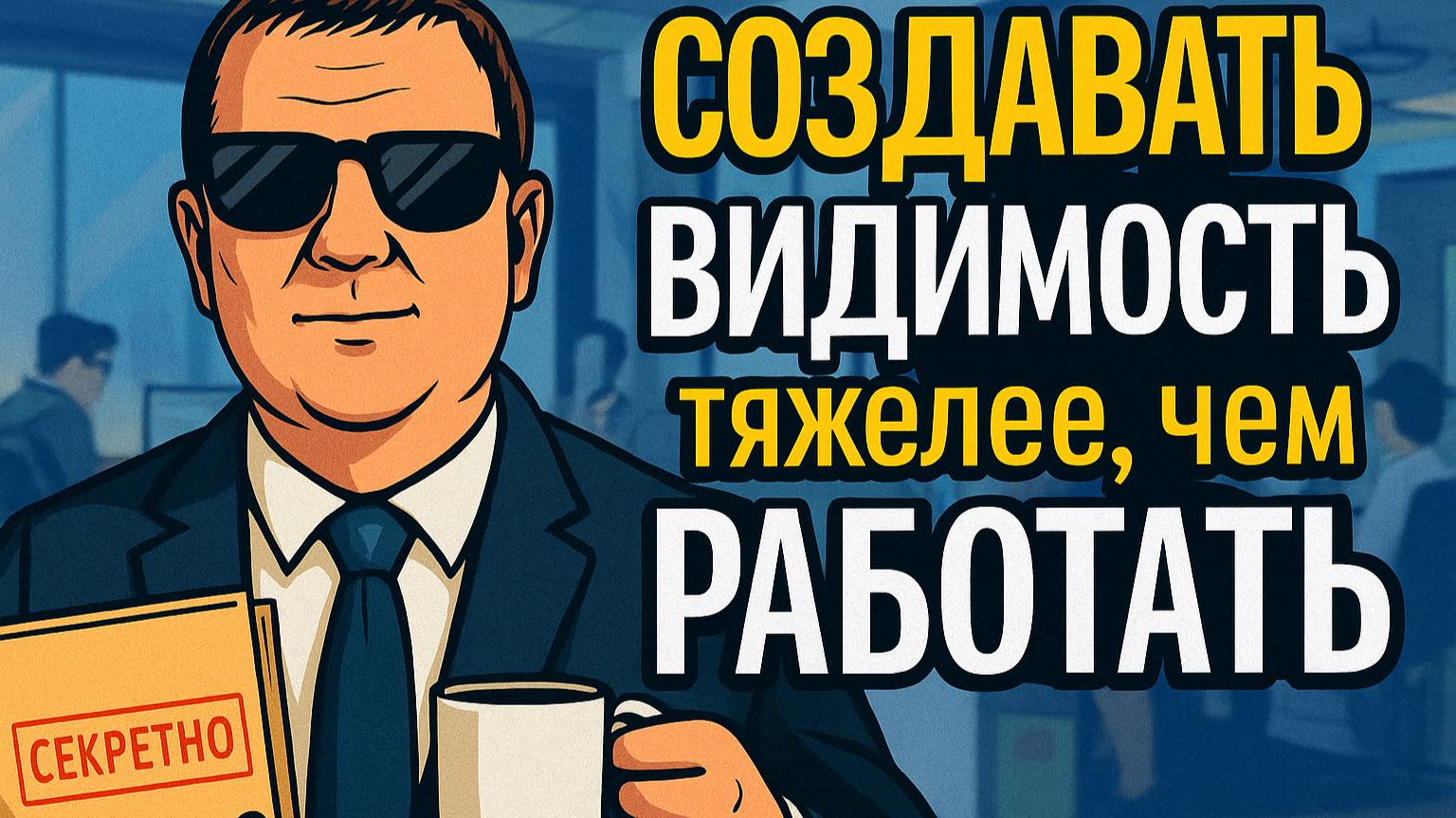 🔥 Почему имитация работы — это тяжелее, чем настоящая работа?