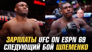 Зарплаты UFC on ESPN 69 / Следующий бой Шавката Рахмонова / Следующий соперник Шлеменко