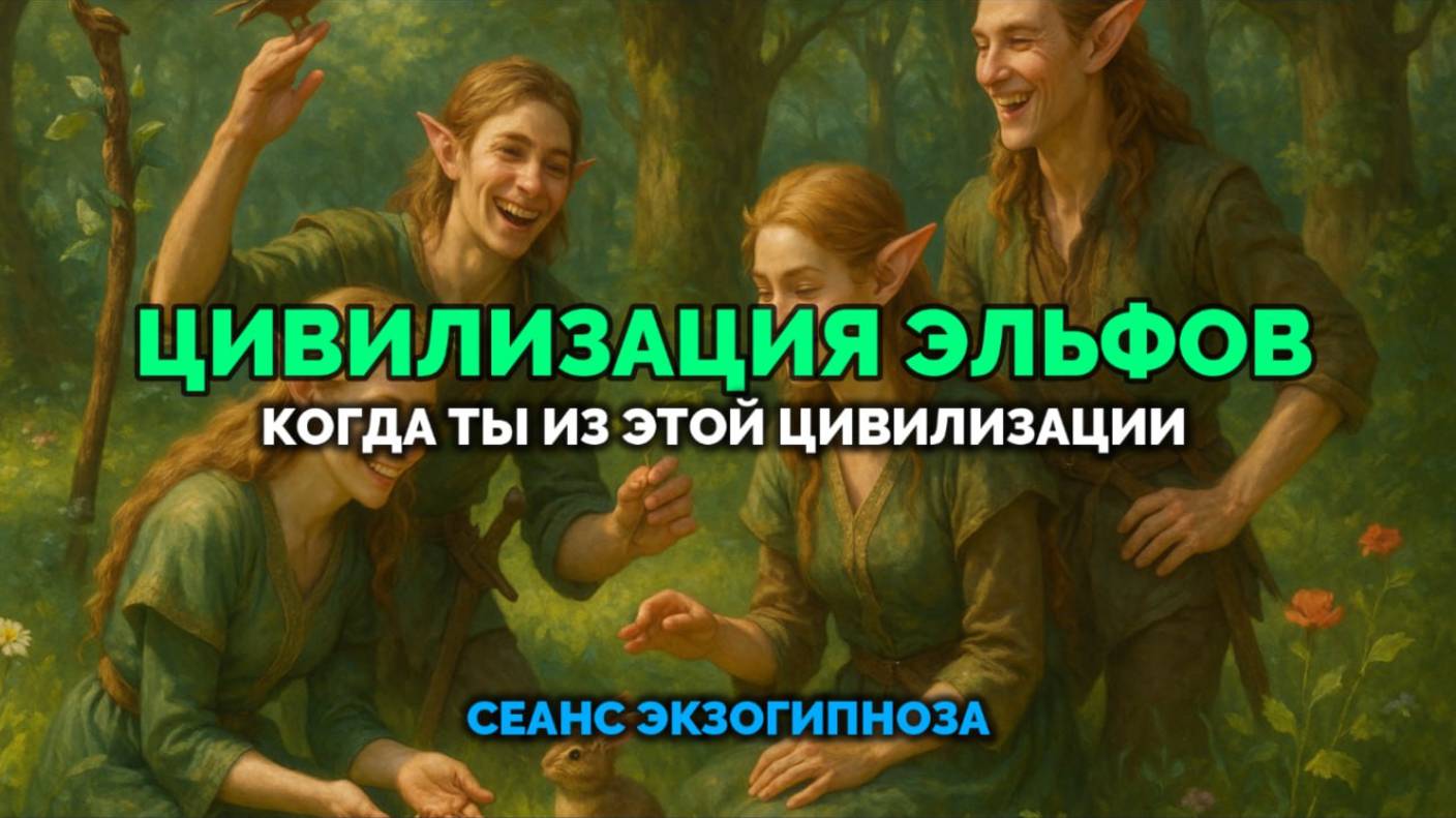 ЦИВИЛИЗАЦИЯ ЭЛЬФОВ. КОГДА ТЫ ИЗ ЭТОЙ ЦИВИЛИЗАЦИИ: СЕАНС ЭКЗОГИПНОЗА
