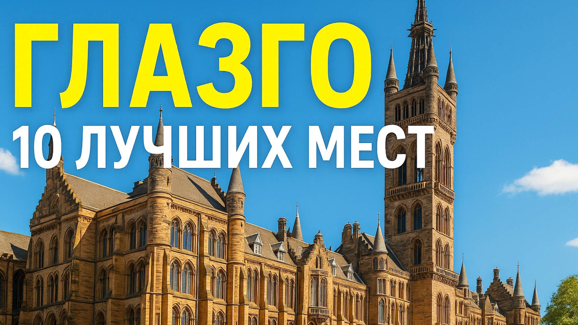 Топ 10 | ГЛАЗГО : Удивительные места