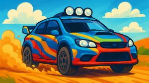 ДЕТСКАЯ ПЕСЕНКА ПРО РАЛЛИ | Развивающие видео про раллийные машинки для детей