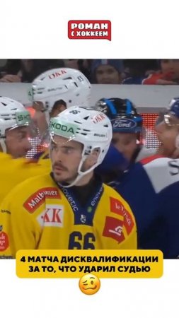 Вмазал судье  #hockey #хоккей #спорт #nhl #icehockey #судья #удар #швейцария