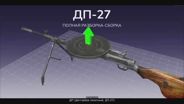 ДП (Дегтярёва пехотный, ДП-27). Полная разборка-сборка
