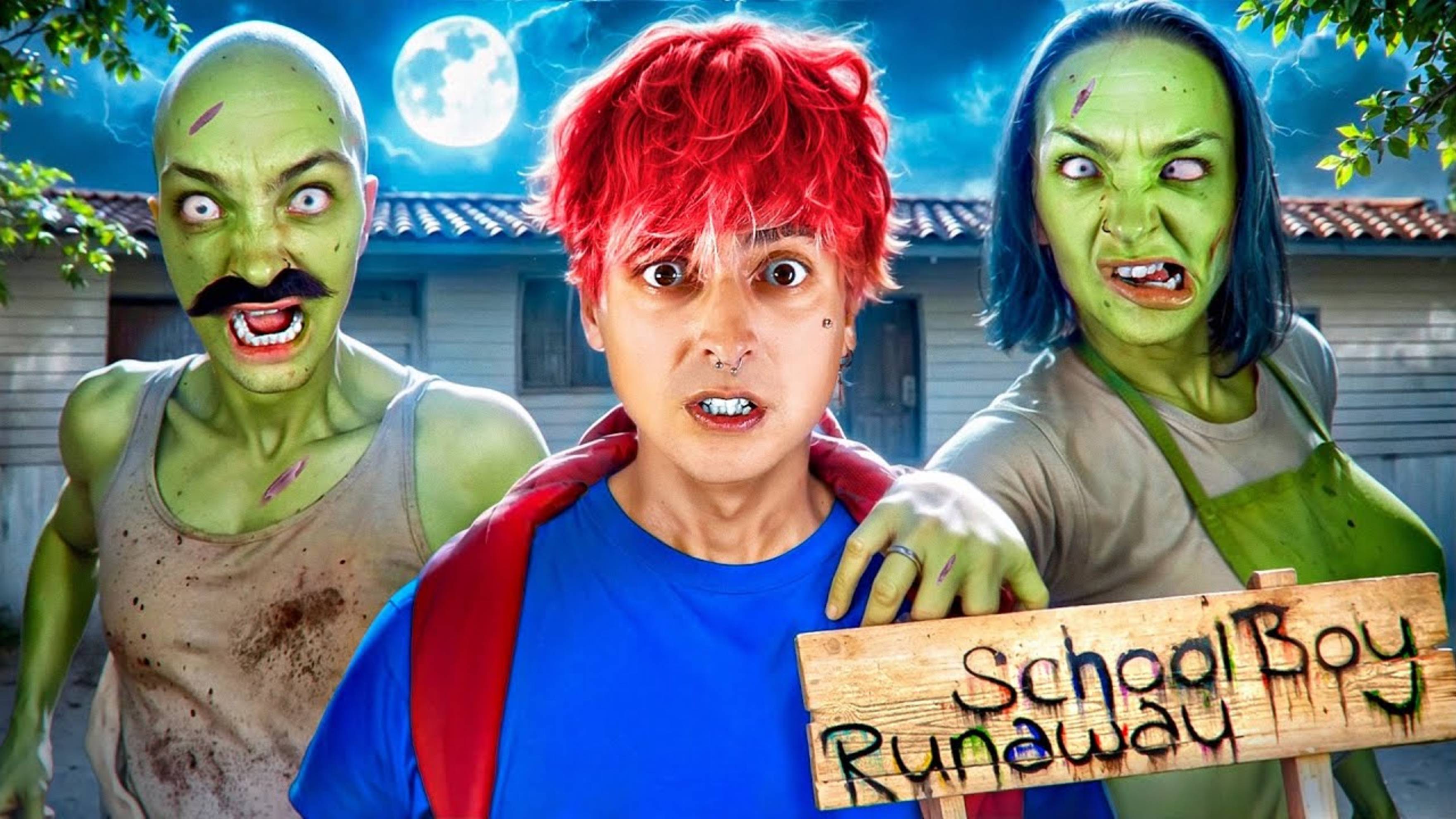 Мятная Фанта : Сбегаю от РОДИТЕЛЕЙ ЗОМБИ. SCHOOLBOY RUNAWAY В РЕАЛЬНОЙ ЖИЗНИ. МЯТНАЯ ФАНТА
