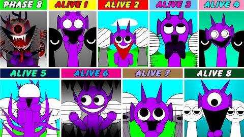 Фаза 8 Но все живы От Живой версии 1 до Живой версии 8 В Incredibox Sprunki