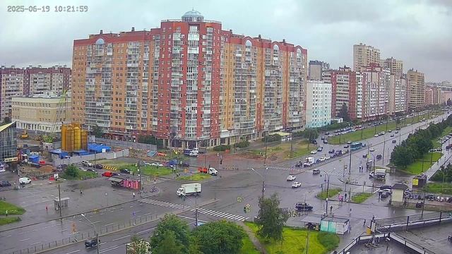 [LIVE] Санкт-Петербург: стройка метро "Богатырская" (St.Petersburg: Building of new subway station).