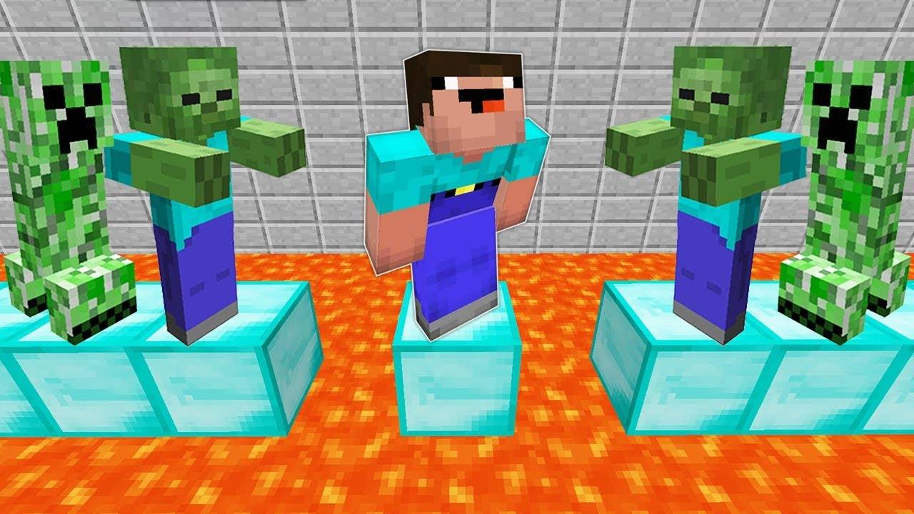 НУБА ОКРУЖИЛИ МОНСТРЫ В МАЙНКРАФТ ! НУБ ПРОТИВ ПАРКУР И ТРОЛЛИНГ ЛОВУШКА MINECRAFT Мультик