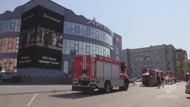 Абаканские пожарные провели учения на новом объекте