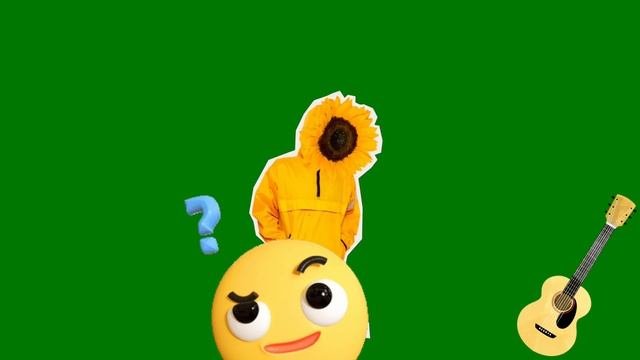ФУТАЖ  -  - ХРОМАКЕЙ НА ЗЕЛЕНОМ ФОНЕ