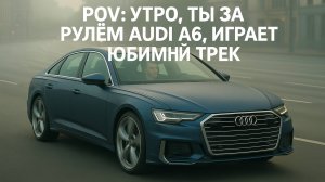 POV: Утро, ты за рулём Audi A6, играет любимый трек