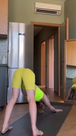 Women's Athletics   Morning workout #stretching #yoga #short #shorts #hotyoga