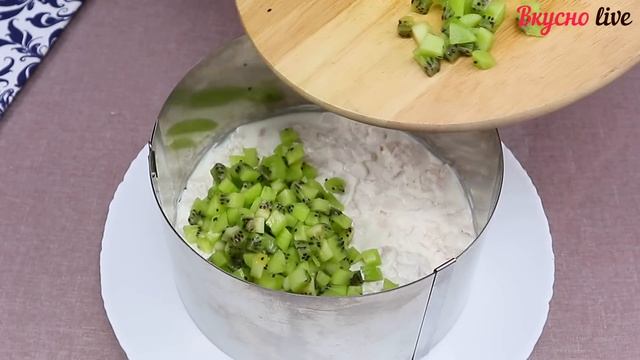 САЛАТ с киви! Очень вкусный! Рецепт.