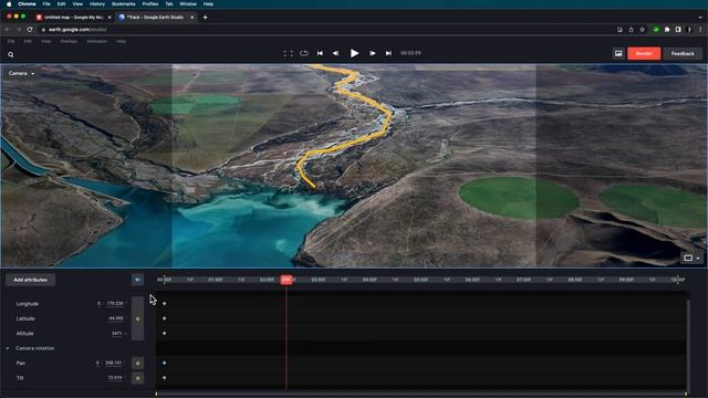 Create DYNAMIC 3D Routes _ Google Earth Studio + After Effects 2023