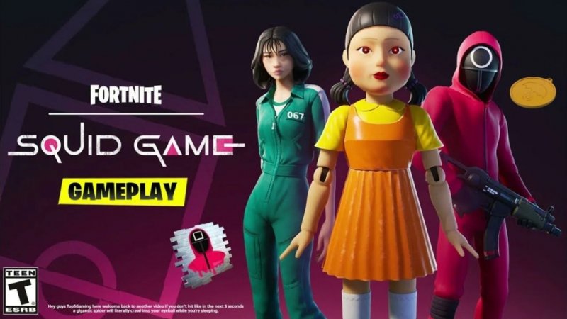 Контент «Игры Кальмара» появится в Fortnite в следующую пятницу, 27 июня!