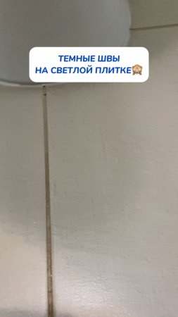Темные швы на светлой плитке