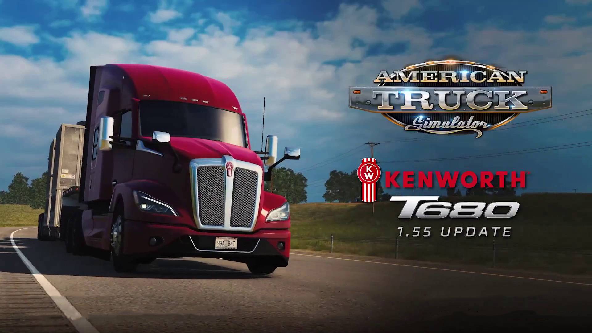 Kenworth T680 в 1.55 American Truck Simulator